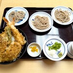 出石皿そば 花水木 - 天丼セット1,595円