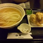 讃岐うどん 白庵 - 2014.4. 鶏天セットのひやひや
