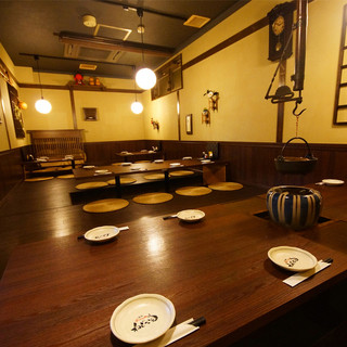 掘りごたつやテーブル席で多様な宴会に対応◎
