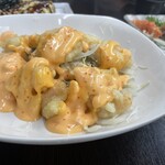 どたぬき - 小エビのマヨネーズ　680円