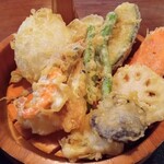 三日月庵 - 特盛野菜天