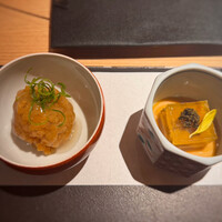日本焼肉 はせ川 銀座店 - お通し　美味しい