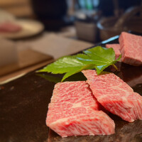 日本焼肉 はせ川 銀座店 - ←神のタン　松坂牛ヘレ→
