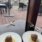 表参道うかい亭 - うかい厳選牛ランチコース１４５２０円。モンブラン。ケーキ屋さんに劣らぬ味わいです。