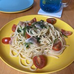 MAHALO NUI LOA - 料理写真:生ハムとトマトの冷製パスタ