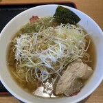 日高屋 浦和太田窪店 - 醤油ラーメン+大盛り+細切りネギ@682