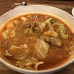 パンチマハル - 麺をほぼ食べ切る