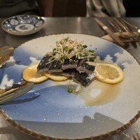 1-1&therooftop - 前菜のしめ鯖のカルパッチョ