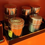 つけそば 丸長 - 調味料