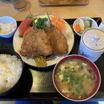 なか里 - アジフライ定食　700円