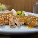 キッチン ブルー グローブ - 横から、今日は凸凹！？