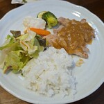 キッチン ブルー グローブ - 再びワンプレート