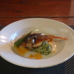 レストラン・ワタベ - 真鯛・太刀魚のポアレ ヴァンブランソース