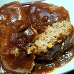 ほびーい喫茶店 - ハンバーグ断面