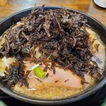 らぁめん優雅 - 背脂醤油らぁめん　メンマ岩海苔トッピング