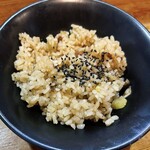 麺屋　たか - 栗ときのこの炊き込みご飯（税込150円）