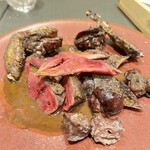 Mr.Porcino - 山鳩のロースト、肝のソース