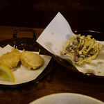 天乙 - ●茄子、鱚、ホタテ