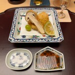 徳ㇵ本也 - 松茸フライと鱧カツ