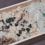 赤坂おぎ乃 - お土産:炭火焼きご飯:じゃこ/焼き鮭/きのこ/山椒の実