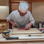 鮨みなと - 中とろを。