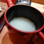 鮨みなと - 蕎麦湯