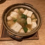 明神丸 - カツオと豆腐の生姜鍋