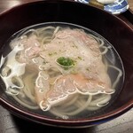 木山 - ❷貝出汁ラーメン（小）　この日は鮑からも出汁がでているとのこと