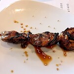 厳島BARL 厳齋 - 一夜干しカキ串（牡蠣3つ）