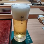 鮨みなと - 生ビール