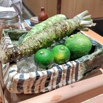 鮨みなと - わさび・すだち