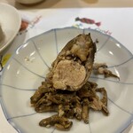 うを徳 - 高知県仁淀川産 落ち鮎子持ち、　青森県小川原湖産 ゴリ　有馬煮