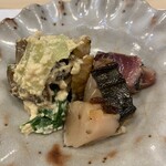 うを徳 - 藁炙り：明石産 鰆、気仙沼産 鰹