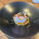 MATSU - 前菜、エビとイクラ