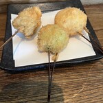 はん亭 - 牛肉とチーズ、枝豆、ホタテ