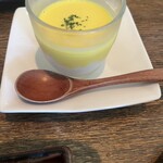 はん亭 - 副菜（かぼちゃの冷製スープ）