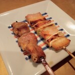 Yakitori Kurotengu - おすすめ８本串①（はつ＆豚バラ）