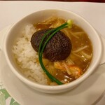 川国風味小林 - 干し椎茸と貝柱とずわい蟹のあんかけご飯