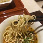 中国大明火鍋城 - 麺がゴワゴワして少し固め