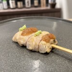 焼鳥 ふじ田 - ささみ梅肉ワサビ