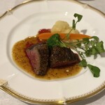 軽井沢ホテルそよかぜ - ・赤城牛フィレ肉のポワレ マスタードソース