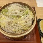 豚しゃぶ せいろ蒸し 豚匠 - 