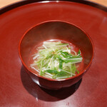 礒田 - お口直し 水菜とゆば