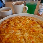 ガスト - モーニングマヨコーンピザセット　650円