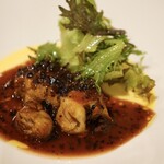 ル・ヴァンベール - ・安納芋のロワイヤル フォアグラのポワレ ソースペリグー