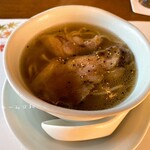 chinois 蓮歩 - 黒椒叉焼麺