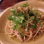 アオイクカフェ - とり肉と梅のパスタ(名前忘れた)