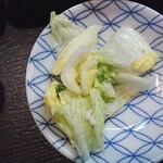 鳥処松藤 - 漬物(白菜の一夜漬け)