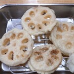 大衆酒場 西もり - レンコン天ぷら　280円