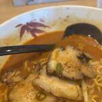 らーめん世界 - いつものオススメの極厚チャーシュー